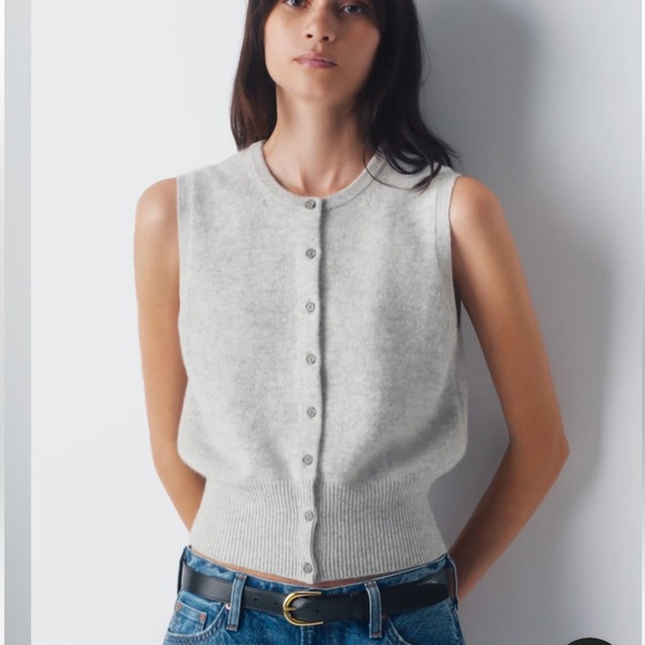 NWT Aritzia Wilfred Shirley wool/cashmere sweater vest - Picture 3 of 10